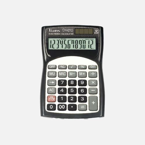 Siyah Ticon Hesap Makinesi