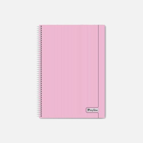 Siyah Plastik Kapak 72 Yaprak Çizgili Defter